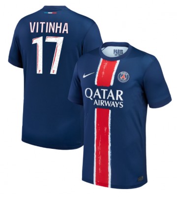 Paris Saint-Germain Vitinha #17 Primera Equipación 2024-25 Manga Corta